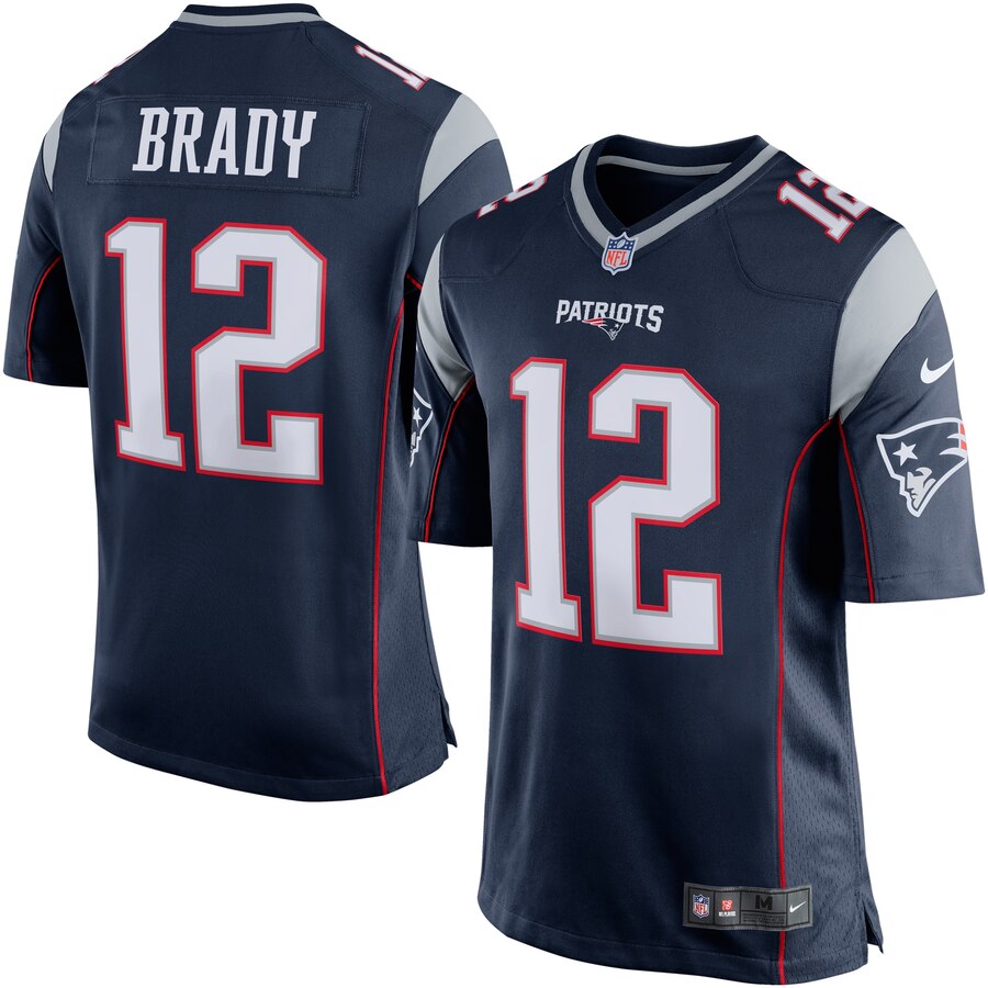 Men's New England Patriots Tom Brady Vapor Untouchable Limited Player Football Jersey Navy Blue