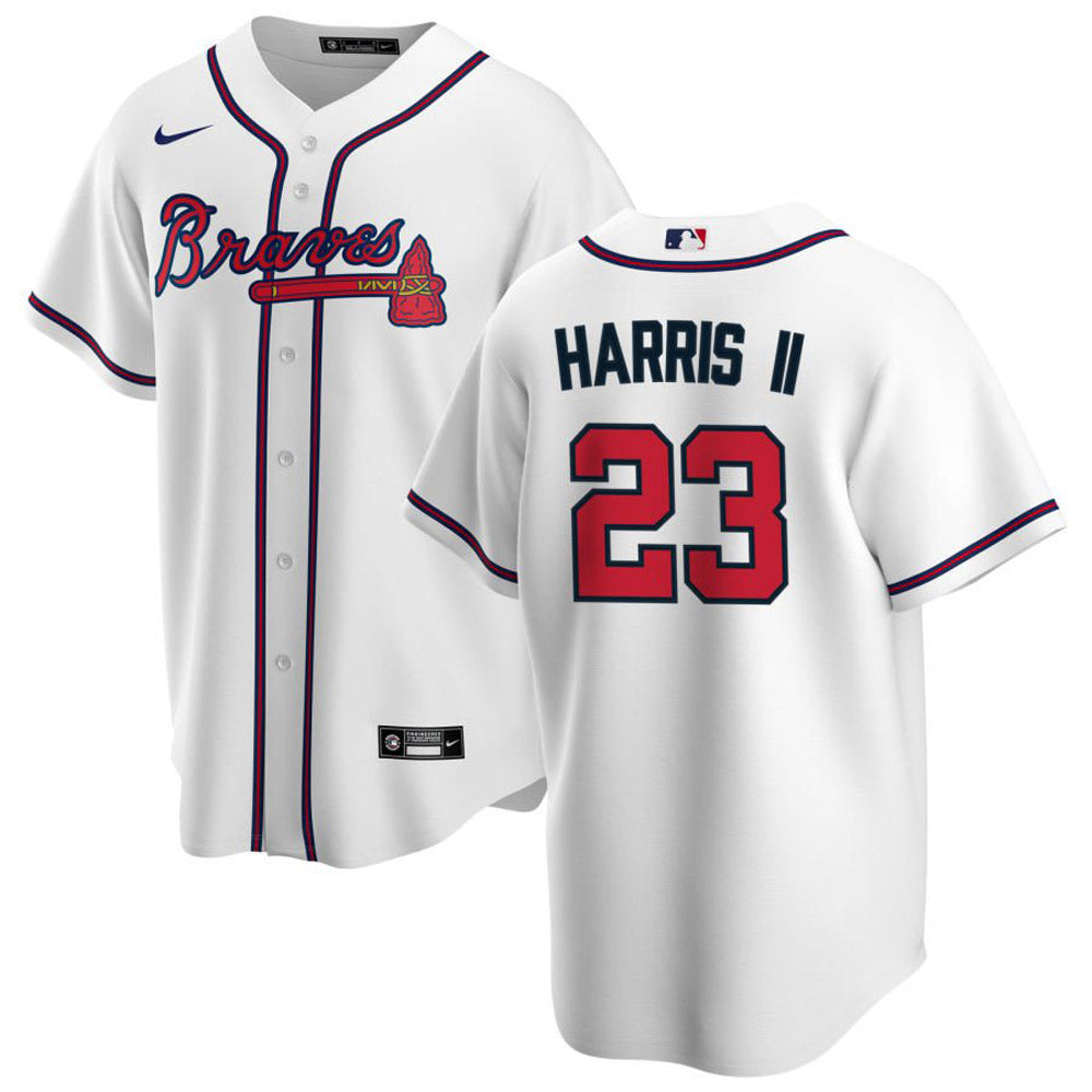 Men's Atlanta Braves Michael Harris II Cool Base Replica Home Jersey - White
